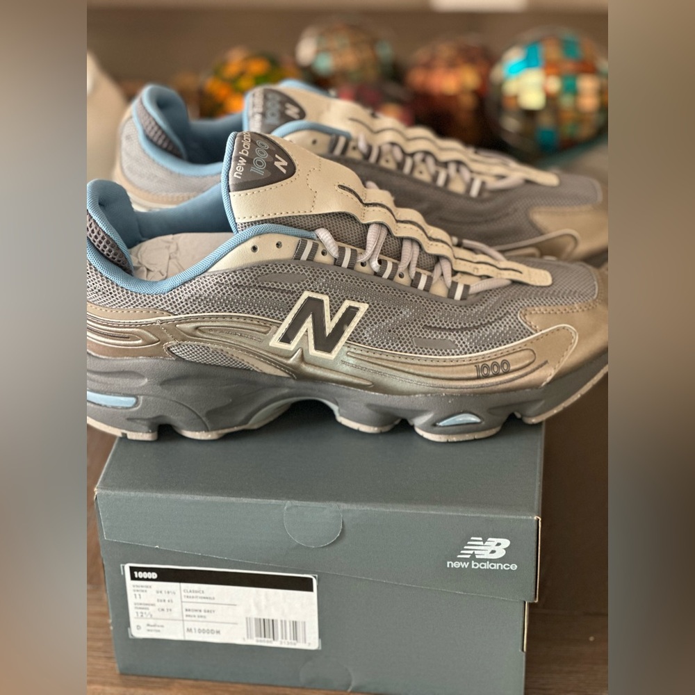 Brand New!!! New Balance Gray and Blue Athletic Men Shoes